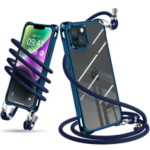 iPhone 14 Plus �P�[�X �V�����_�[ �N���A iPhone14 Plus �X�}�z�P�[�X �A�C�t�H��14Plus �J�o�[ ���|�� �΂߂��� ��|���P�[�X �ϏՌ� ���� TPU ���^ �y�� �g�уP�[�X �R�t�� �΂߂��� �D��X�g���b