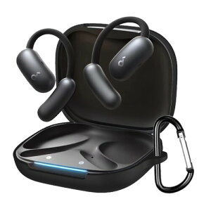 YAODLE For Anker Soundcore AeroFit 2 �p �P�[�X �J�o�[ Anker Soundcore AeroFit 2�p�ی�J�o�[ �ی�P�[�X �V���R���P�[�X �����[�d�\ �S�ʕی� �����h�~ �L�Y�h�~ �ϏՌ� �h�o �y�� ���[ �J���r�i�t��