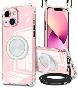 GULEIYAA iPhone 13 Mini �p �P�[�X �c�����Ή� 360° ��]�X�^���h �����O �}�O�l�b�g���� MagSafe �Ή� ���C�����X�[�d�Ή� �� phone 13mini �P�[�X ���|�� �΂߂��� ��|�� �ϏՌ� �ԍڃz���_�[ �Ή�
