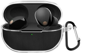 BOOLINN wf-1000xm5 �P�[�X �Ή� sony wf-1000xm5 360°�v���e�N�V�����V���R���f�� �h�� �L�Y�h�~ �y�ʏ��^ �����[�d�\ �ϏՌ� �J���r�i�t�� wf1000xm5 �P�[�X(�N���A)