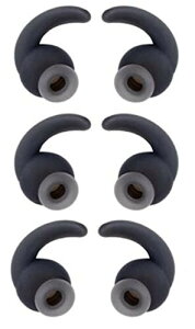 Sound Wave JBL �Y������ �������� �C���[�s�[�X 6�� Anti-Slip �V���R���� �C���[�s�[�X �ϋv �Չ��� �C���[�`�b�v JBL Synchros Reflect BT Sports Wireless �݊��� �C���z�������p JBL ET1 (L 6��, �u���b�N