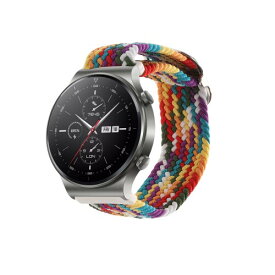 (kwmobile) 対応: Huawei Watch GT2 Pro / GT2 (46mm) / GT 2e 交換バンド - 交換ベルト ナイロン 耐久性 19-20 cm マルチカラー