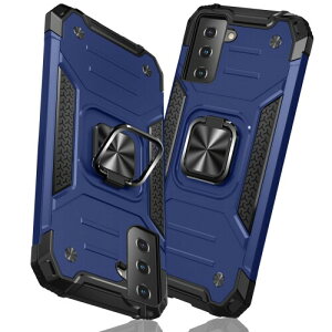 TMUJWS Samsung Galaxy S21 �p�̃P�[�X �����O �Ռ��z�� �ϏՌ� TPU+PC�o���p�[ ��d�\�� �ČRMIL�K�i �S�ʕی�P�[�X ����h�~ �ԍڃz���_�[�Ή� �C�菝�h�~ ����~�� �y�� ���^ �T���X�� �M����