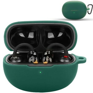 AIYYXX Earfun clip �J�o�[ �Ή� earfun clip �{�� �t��V���R�� �J�o�[�p �S�ʕی� �[�d LED���C�g�������� �ϏՌ� �L�Y�h�~ ������� ���C�����X�[�d�Ή� �P�[�X�i�O���[���j