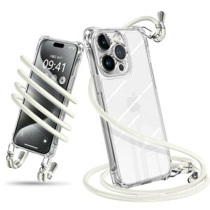 iPhone 15 Pro Max �P�[�X �V�����_�[ �N���A �X�}�z�P�[�X �A�C�t�H��15ProMax �J�o�[ ���|�� �΂߂��� ��|���P�[�X �ϏՌ� ���� TPU ���^ �y�� �g�уP�[�X �R�t�� �΂߂��� �D��X�g���b�v�t��