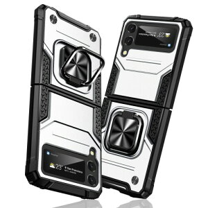 TMUJWS Samsung Galaxy Z Flip4 pP[X O Ռz ϏՌ TPU+PCop[ d\ ČRMILKi SʕیJo[ h~ ԍڃz_[Ή C菝h~ ~ y ^ MNV[ Z Fl