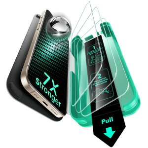 ESR ��phone16Pro �ی�t�B�����ČR�K�i �ϏՌ� 3������ iPhone 16 Pro �K���X�t�B���� �\�t���ȒP �ȒP���t���c�[���t�� �����z�� �w��h�~ ���N���ȉ掿 ������ �u���[���C�g�J�b�g 9H����