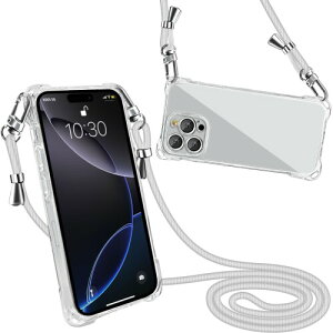 peipeizi For iPhone 16 Pro Max �p �P�[�X �V�����_�[ �N���A ���|�� �A�C�t�H��16 Pro Max �p �X�}�z�P�[�X ���C�����X�[�d�Ή��J�o�[ �ϏՌ� ���� �y�� �S�ʕی� �l�C �؍� �_�� ������ (�O���[)