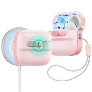 ESR AirPods 4P[X AirPods4(2024)(USB-C)Ή MagSafeΉ }OlbgWbN Xgbvth~یJo[ PulseV[Y sN
