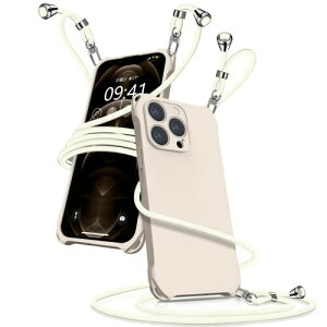 iPhone12 Pro ケース ショルダー シリコン iphone 12 Pro スマホケース アイフォン12Pro カバー 耐衝撃 肩掛け 斜めかけ 縄掛けケース 紐付き 斜めがけ 織りストラップ付き 長さ調整可能 取り外し