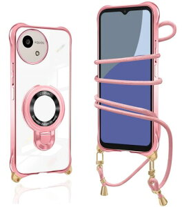 AQUOS wish4 �P�[�X �N���A �V�����_�[ ���� �����O�t�� �X�^���h�@�\ SH-52E / SH-M27 �P�[�X �}�O�l�b�g���� A402SH �X�}�z�P�[ �X 120�x���]�X�^���h �ϏՌ� �ČR�K�i �R�t�� �΂߂��� �D��X�g