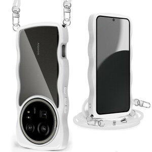 AQUOS R9 Pro �P�[�X �N���A �V�����_�[ �X�g���b�v�t�� AQUOS R9 Pro SH-54E �J�o�[ �l�C �S�ʕی� ���� �X�}�z�P�[�X �񂩂� ���|�� TPU ���^ �y�� ���O���\ ���������\ ���C�����X�[�d�Ή�
