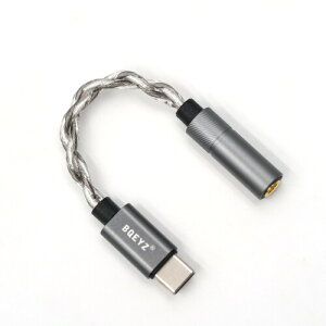 BQEYZ LIN Type C 3.5 mm 4.4mm �I�[�f�B�I�A�_�v�^ �w�b�h�z���W���b�N�A�_�v�^�[ HiFi 32bit 384KHz CX31993 �h���O���w�b�h�z���A���v DAC USB Type C �d�b�Ή� �������P �W���b�N �ϊ� 12cm (Type C to 3.5mm)