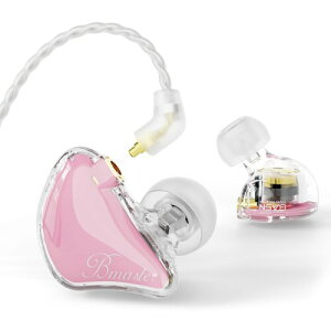 BASN Bmaster IEM ���j�^�[�C���z�� �g���v���h���C�o�[ �C���C���[���j�^�[ 2�{�̒��E�\MMCX�P�[�u���t�� ���y��/�h���}�[���� �J�i���^�L���C���z�� (Pink)