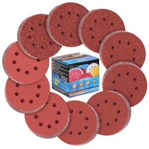 IROKCAKPT fBXNy[p[ 125mm T_[ y[p[ ی^ 8 }WbN TfBOfBXN 100Zbg(#40/#60/#80/#120/#180/#240/#320/#400/#600/#800 ×e10)_T_[pThy[p