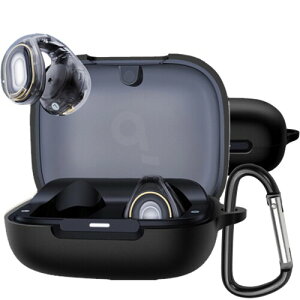 Iniayoh For Anker Soundcore C30i �P�[�X Anker Soundcore C30i ��p �P�[�X �ɂ̓J���r�i����������Ă��蕴���h�~�A�����ɂ��� �_�炩�ȃV���J�Q���A�ϏՌ� �����^ �h���h�o �����h�~�i�u���b�N�j