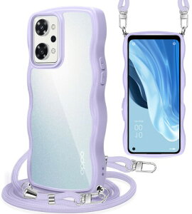 Yuanlai For OPPO Reno9 A/OPPO Reno7 A �P�[�X �V�����_�[ OPG04 �X�}�z�P�[�X �ϏՌ� �N���A �g�^ �I�b�| ���m9a/7a �J�o�[ ���|�� �΂߂��� �R�t�� �D��X�g���b�v�t�� ���������\ ���O���\ (