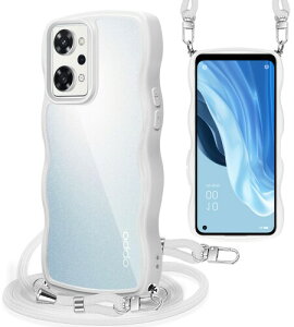 Yuanlai For OPPO Reno9 A/OPPO Reno7 A �P�[�X �V�����_�[ OPG04 �X�}�z�P�[�X �ϏՌ� �N���A �g�^ �I�b�| ���m9a/7a �J�o�[ ���|�� �΂߂��� �R�t�� �D��X�g���b�v�t�� ���������\ ���O���\ (