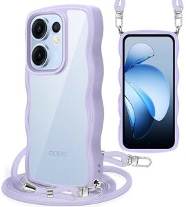 Yuanlai For OPPO Reno13 A �P�[�X �V�����_�[ CPH2699/A501OP �X�}�z�P�[�X �ϏՌ� �N���A �g�^ �I�b�| ���m 13A �J�o�[ ���|�� �΂߂��� �R�t�� �D��X�g���b�v�t�� ���������\ ���O���\ (�p�[