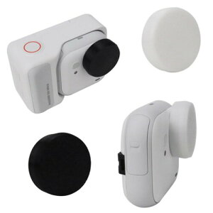 Insta360 Go Ultra �Ή� �����Y�L���b�v�Z�b�g �V���R�[���ی�J�o�[ ���h�~ ����h�~�iBlack + White�j