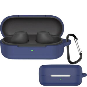 Iniayoh For SONY WF-C510 �P�[�X SONY WF-C510 ��p �P�[�X �ɂ̓J���r�i����������Ă��蕴���h�~�A�����ɂ��� �_�炩�ȃV���J�Q���A�ϏՌ� �����^ �h���h�o �����h�~�i�u���[�j