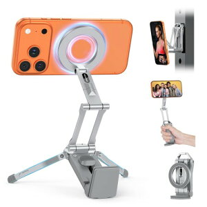OMOTON TP02 Magsafe �X�^���h �X�}�z�X�^���h �O�r �}�O�l�b�g ���^ �܂肽���ݎ� ���ʃ}�O�l�b�g�}�O�Z�[�t �X���B��_ �A���~�� ���X�^���h �^���h Stand �X�}�z���񂫂Ⴍ360°��]�Ή� ��