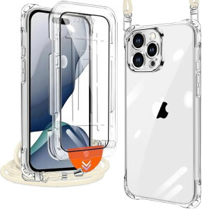 xiusiteli iPhone 11 Pro Max �p �P�[�X �N���A �J�o�[ �V�����_�[ �l�b�N (1���K���X�t�B�����t��) �ϏՌ� �S�ʕی� �A�C�t�H��11promax ��|���P�[�X ���^ �V���R�� TPU �R�t�� �΂߂��� ���O����
