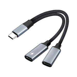Akkerds C�^�[�d�X�v���b�^�A�_�v�^ USB-C�X�v���b�^ Type-c?Type-c���X�A�_�v�^ Y�^�X�v���b�^�P�[�u���i�f�B�X�v���C�ɂ͕s�K�j C�^�I�X���� 2��C�^���X�܂ł̃f���A�� C�^�|�[�g�n�u ��