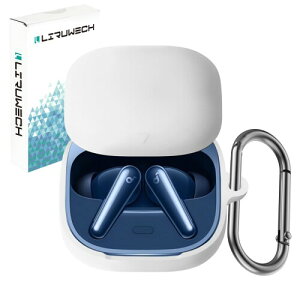 LIRUWECH for Soundcore Liberty 5�P�[�X Soundcore Liberty 5 �J�o�[ �V���R���P�[�X �ϏՌ� �h�� �h�o �L�Y�h�~ �����[�d�\ �S�ʕی�P�[�X �J���r�i�t��Liberty 5 case (�z���C�g)