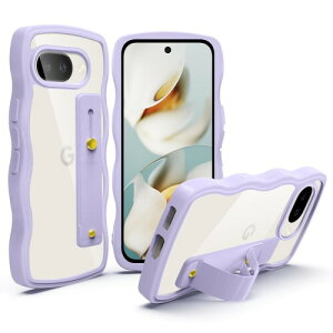 Wonyihui For Google Pixel 9A �p �P�[�X �N���A �X�^���h�@�\ �O�[�O�� �s�N�Z��9a �p �X�}�z�P�[�X �ϏՌ� �J�o�[ ���� �y�� ���^ ������� �l�C �X�g���b�v�z�[��(�p�[�v��)
