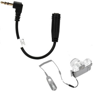 JJC 2.5mm���X ���� 3.5mm�I�X �ϊ��A�_�v�^ �ϊ��P�[�u�� �V���b�^�[�����[�Y�ϊ��P�[�u�� Fujifilm X-T50 XT50 Fujifilm GFX100 II Fujifilm RR-100 �Ή� �����F13.5cm �g�p�֗� �ϋv�� �x�m�t�C���� X-T50 �x