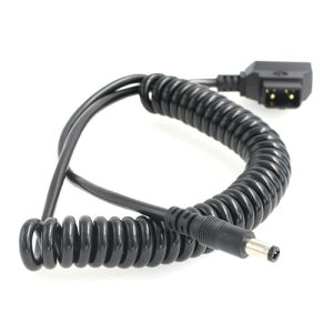 SZRMCC Anton-Bauer D Tap to DC 5.5X 2.5mm Coiled Power Supply Cable for DSLR Rig BlackMagic Cameras SmallHD DP6-SDI DP6-SLR Monitor (Straight DC2.5)