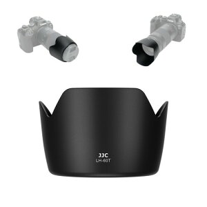 JJC Canon ET-60 �t���Ԍ`�����Y�t�[�h �L���m�� Canon RF 75-300mm f/4-5.6 / EF 75-300mm f/4-5.6 III USM/EF-S 55-250mm f/4-5.6 IS II/EF 90-300mm f/4.5-5.6 �����Y �p Canon ET-60 �݊� �U58mm�ی�t�B���^�[ �� �����Y�L��