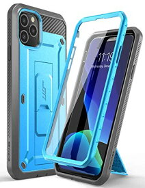 SUPCASE iPhone 11 Pro ケース 5.8インチ 2019 液晶保護フィルム 腰かけクリップ付き 米国軍事規格取得 耐衝撃 防塵 全面保護 UBProシリーズ ブルー