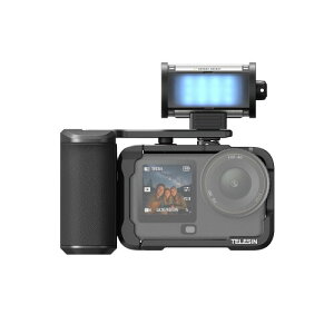 TELESIN DJI Osmo Action 6 �p �O���b�v�L�b�g+�t�B�������}�O�l�b�g RGB ����� �A���~�����P�[�W�L�b�g �X�g���[�g�B�e�p �c���B�e �ی�t���[�� �ڑ��\ �O�r ���B��_ ������C�g �}�C�N��