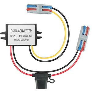 YBBOTT dcdc�R���o�[�^ ���� �h�� 10V-22V �ւ� 24V 3A 72W �����R���o�[�^�A�d�͕ϊ���Adc-dc �R���o�[�^�A�S���t �J�[�g�A�t�H�[�N���t�g