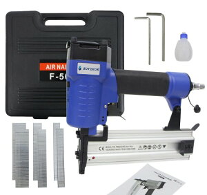 Sutekus エアーフィニッシュネイラ エアータッカー 常圧 仕上げ釘600本付き 軽量・コンパクト 誤射防止 日本語取説付属 F50
