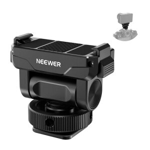 NEEWER �N�C�b�N�����[�X�}�E���g Osmo Action 6�Ή� �}�O�l�b�g�� �A�N�V�����J�����A�N�Z�T���[ ���j�o�[�T���R�[���h�V���[�A�_�v�^�[��1/4�C���`�l�W�t�� 160°�`���g AC072�i�u���b�N�j