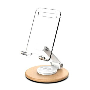 スマホスタンド ピンク 卓上 折りたたみ 携帯スタンド 360度回転可能 ipad対応 折り畳み 高さ角度調整 スマホ立て 手机支架 滑り止め設計 スマホ スタンド (透明)