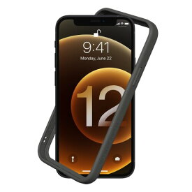 RhinoShield (iPhone 12 / 12 Pro) CrashGuard NXバンパーケース - 3.5mの落下衝撃からも保護 背面のないスタイリッシュデザイン - グラファイト