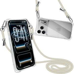 peipeizi For iPhone 17Pro �p �P�[�X �V�����_�[ �N���A ���|�� �A�C�t�H�� 17Pro�p �X�}�z�P�[�X ���C�����X�[�d�Ή��J�o�[ �ϏՌ� ���� �y�� �ČR�K�i �l�C �؍� �_�� ������ (�z���C�g)