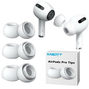 KASOTT AirPods Pro �C���[�s�[�X �V���R���C���[�`�b�v �Չ��� ����~�� �_�炩�� ���C�K�[�h �t�B�b�g�� �E���h�~ �G�A�[�|�b�Y �v���p �Ή� �����p ���[�P�[�X�t�� �z���C�g (S/M/L�T�C�Y�e1