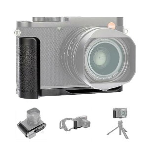 JJC 金属 ハンドグリップ ライカ Leica Q3 / Q3 43カメラ 適用 Leica 19505 グリップ 交換 電池交換が便利