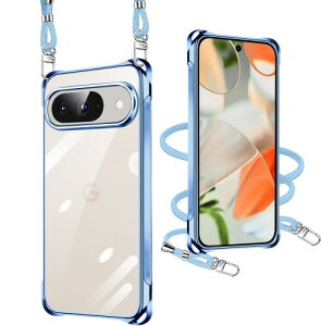 xiusiteli for Google Pixel 9 �P�[�X �N���A Google Pixel 9 Pro �P�[�X �V�����_�[ �s�N�Z��9/9Pro �g�уJ�o�[ �ϏՌ� �S�ʕی� �X�}�z�P�[�X �X�g���b�v�t�� ���|�� �΂߂��� ��|���P�[�X ��|�� �X