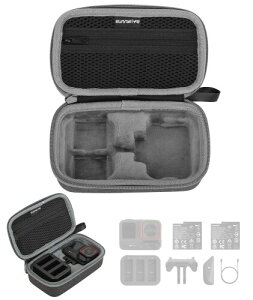 Qanuxy Insta360 Ace Pro 2 ��p���[�P�[�X �n�[�h�P�[�X �o�R�p�J���r�i�t���L�����[�o�b�O ��e�� �J�����A�N�Z�T���[���[ �h�o�h�� �y�� ���s�p Insta360 Ace Pro Ace ���[�o�b�O