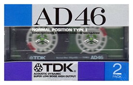 TDK カセットテープ 　AD46　 2PACK　ノーマル/TYPEI