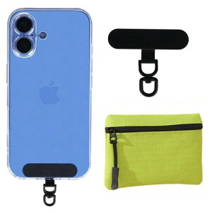 (フシキ) スマホストラップ ホルダー ショルダー 360°回転 金属製 超薄0.3mm 全機種対応 充電対応 落下防止 耐久性 ステンレス製 小物収納袋付き