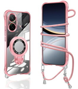 Xiaomi POCO F7 �P�[�X �N���A �V�����_�[ ���� �����O�t�� poco f7 pro�J�o�[ �X�^���h�@�\ �}�O�l�b�g���� �ϏՌ� �ČR�K�i �R�t�� �΂߂��� �D��X�g���b�v�t�� �l�b�N�X�g���b�v �V�����_�[