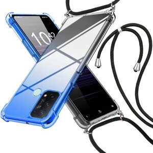 OPPO Reno5 A ケース クリア ケース 肩掛け 斜めかけカバー 薄型 グラデーション色 ショルダー tpu 耐衝撃 透明 長さ調整可能 縄掛けケース おしゃれ 黄変防止防塵一体型 人気 オッポ リノ5 a