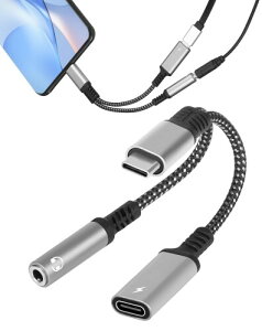 2in1 ^CvC Czϊ USB ϊA_v^ typec Cz [d  PD 60W }[d ҃P[u Type-C to 3.5mm CzWbN USBϊP[u Type-C |[g[dA_v^ Hi-Fi USB3.0 usb
